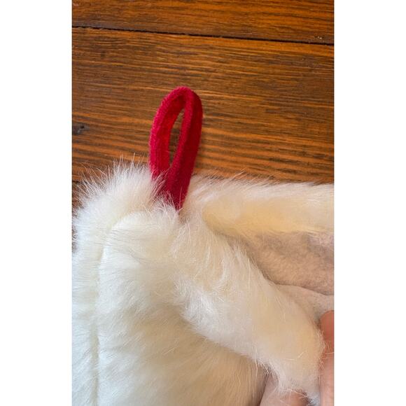 (3) Buffalo plaid Christmas stockings faux fur cuff and deer applique - Picture 4 of 7